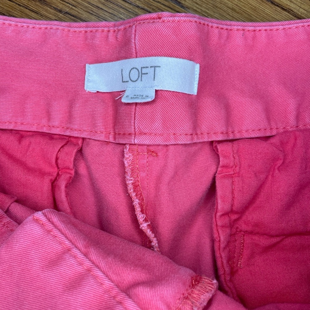 Women's Pink Shorts Size 6 - Loft | The Riviera | Great For Vacation Resort - Picture 2 of 6